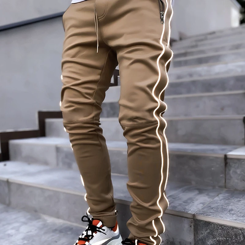 2020 rayas blancas y negras jogging Casual Hombre Pantalones de aptitud de  los hombres ropa deportiva pantalones de chándal ajustados pantalones de  chándal Pantalones – Omeda – Tienda De Ropa