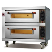 Electric Bread Oven Bakery 2decks 2trays pizza Bread oven Commercial Kitchen machinery pizza oven