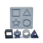 Educational Board High Quality Silicone Educational Toys Geometric Classification Board Baby Color Educational Toys