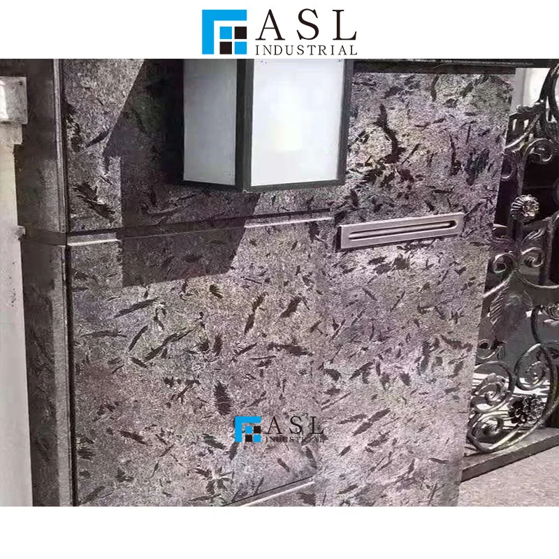 Modern flooring design wall and floor natural black marble Versace Black marble tiles and angola slab