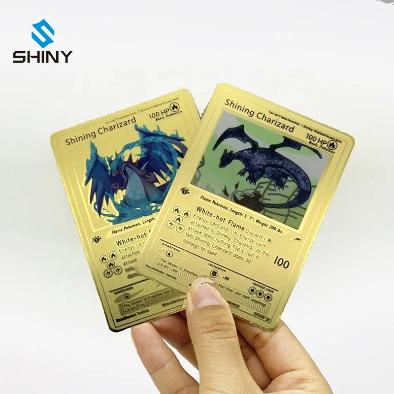 2020 Ozel Resmi Metal Pokemon Karti Seti Baskili Oyun Altin Pokemon Kartlari Charizard Buy Pokemon Kartlari Charizard Resmi Pokemon Kartlari Metal Pokemon Karti Product On Alibaba Com