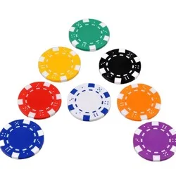 suited printed poker chips