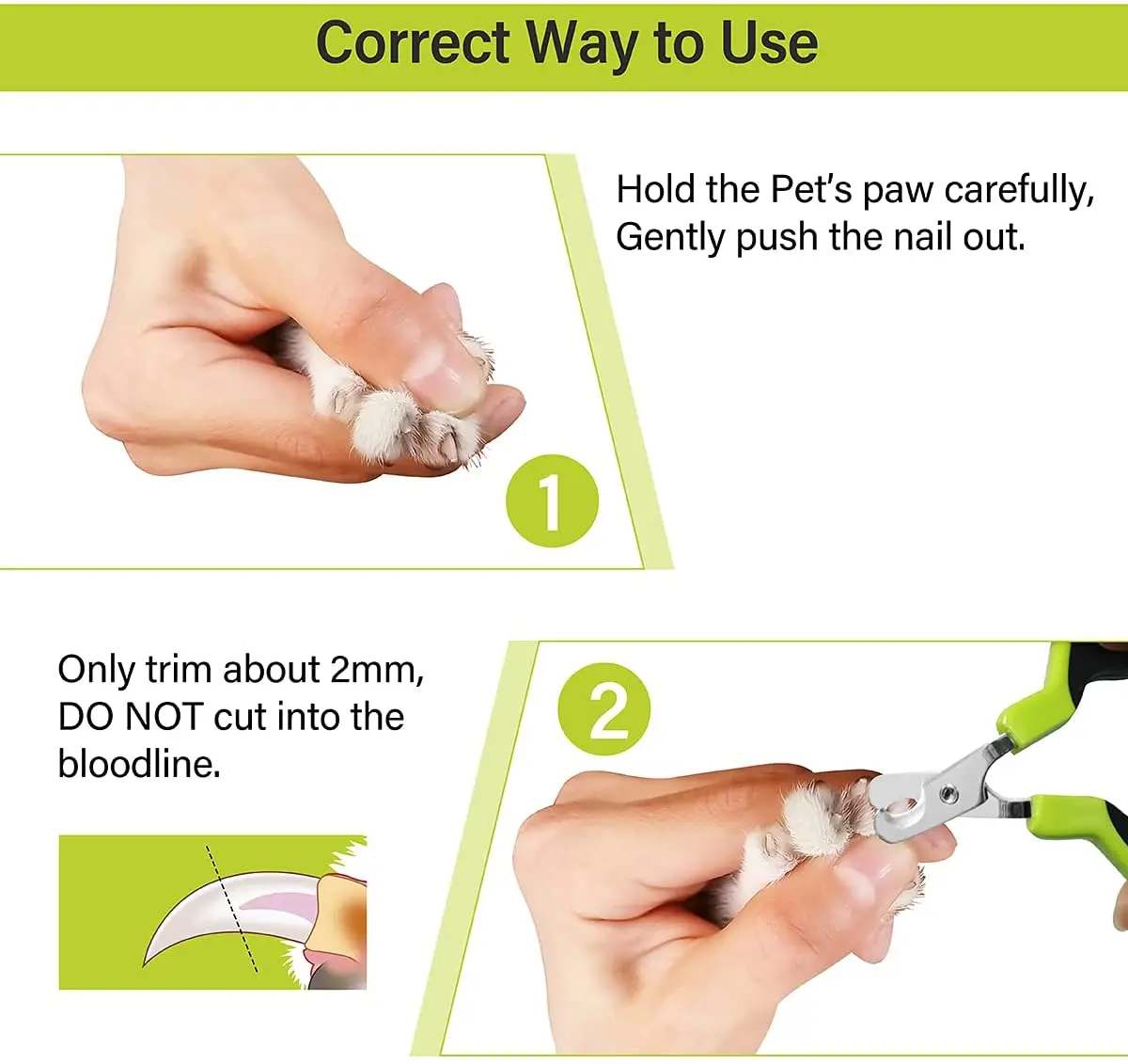 Mini Cat Pet Safety Nail Clippers For Small Animals Professional Non