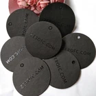 Spot Uv Luxury Custom Garment Printing Pvc Hanging Clothing Tag Spot Uv Hang Tag Black With Own Logo.