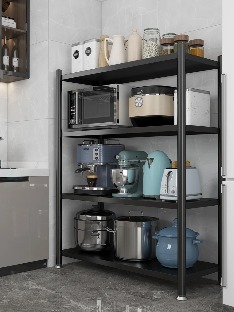 Steel kitchen rack for things storage light storage rack without bolt kitchen furniture