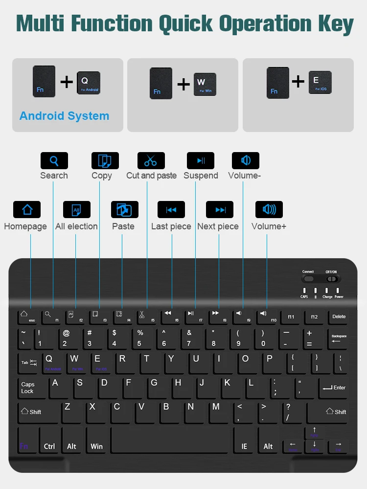 Wireless Keyboard Case For Lenovo M10 Hd 2nd 2020 Tbx306 Cover With