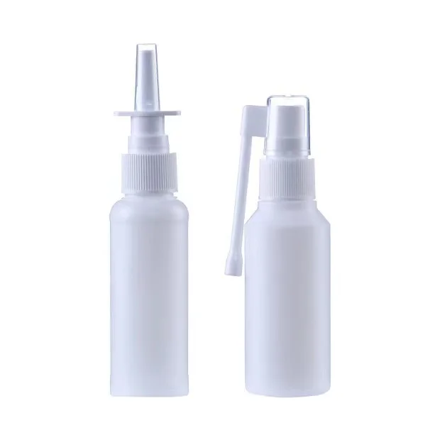 10ml 20ml 30ml 60ml White Empty Plastic Nasal Spray Bottles Pump