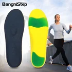 Soft Gel Pu Pu Gel Insoles Bangni Black Soft Gel Gasket Shock Absorption PU Shoe Cushion Insole Sport