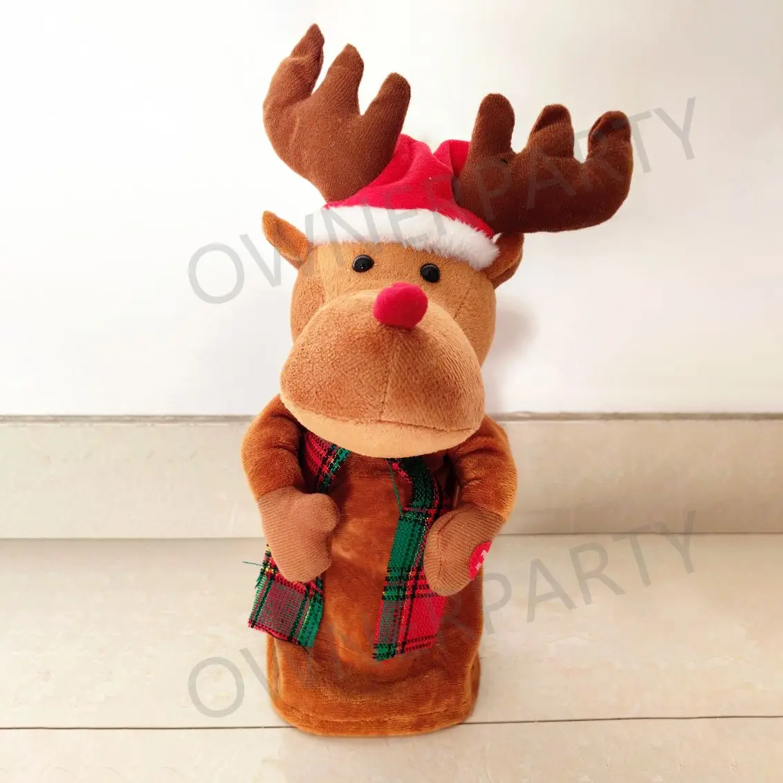 Reindeer Funny Gifts Christmas Decoration Supplies Animated Christmas Decorations For Home Party Xmas Decor