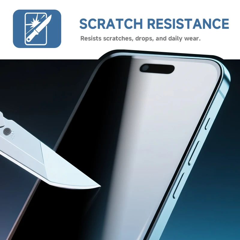 product dzcolors customizable silk screen privacy 25d 9h silk print privacy tempered glass screen protection for iphone 17-4