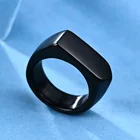 Gold Ring Rings Name Ring New Trendy Jewelry Stainless Steel Black Gold Custom Logo Ring For Men Women