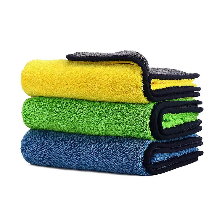 Good Quality Super Soft Water Absorbent Microfiber Plush Car Washing Cleaning Towel