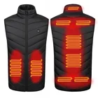 Leather Vest Outdoor Keep Warm Thermal Clothing Down Bubble Sports Leather Running Knit Work Vest