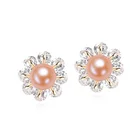 Earrings Earrings 2021 New Hot Selling Jewelry Wholesale Simple Freshwater Pearl Snowflake Earrings