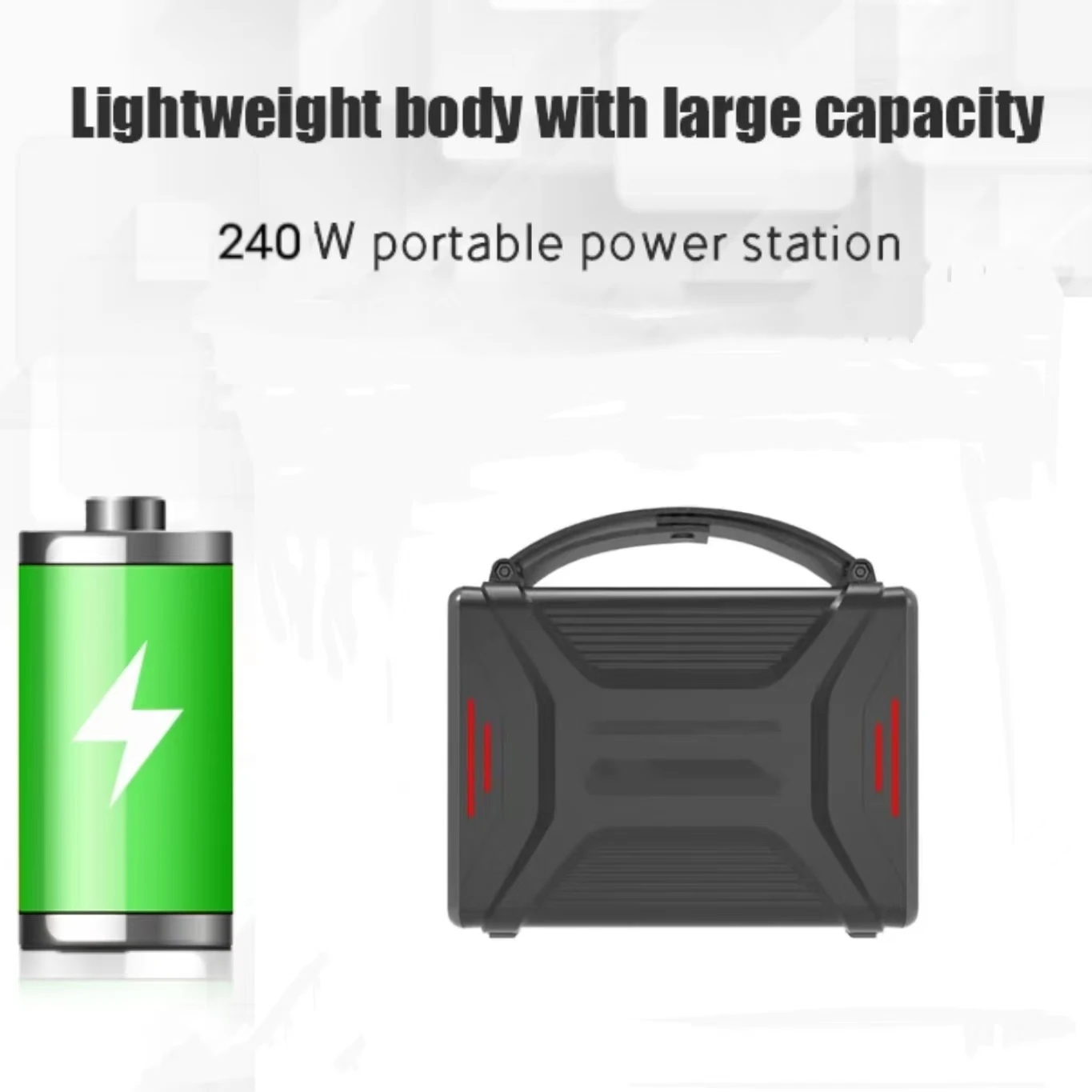 Rechargeable Backup Power Lifepo4 Battery Emergency Solar Generator