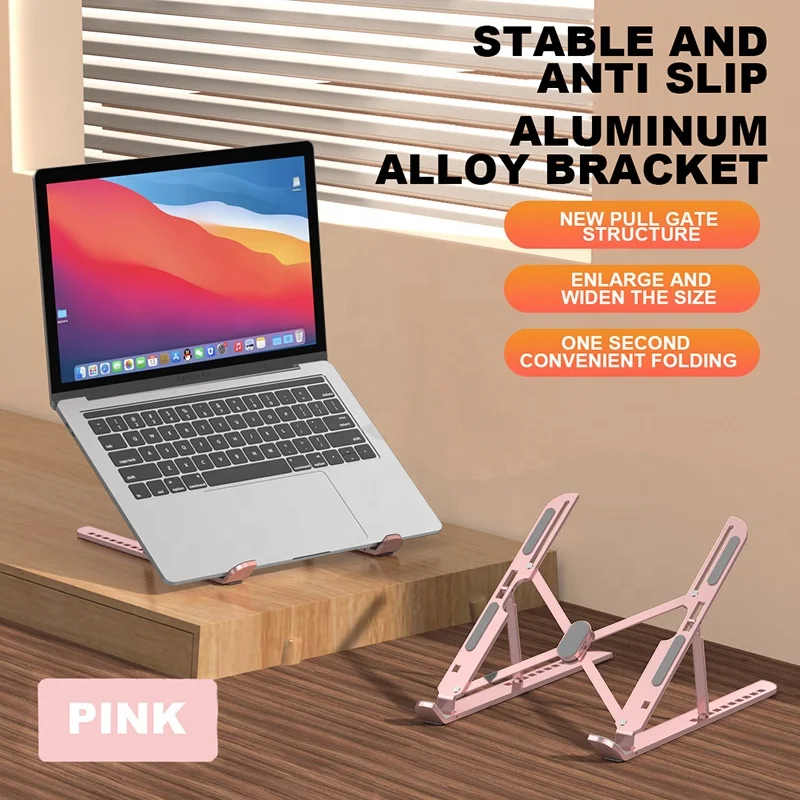 Adjustable Ergonomic Laptop Foldable Laptop Stand Cooling Notebook Bracket