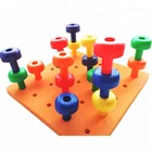 Board Toys Funny Education Puzzle Stacking Toddler Assembly Peg Board Toys Plastic Peg Toys Peg Toys