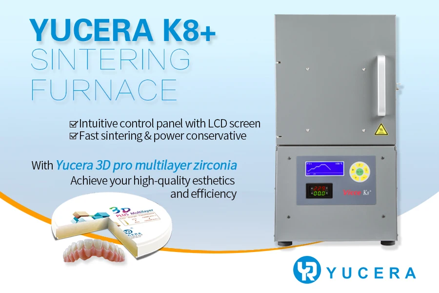 Best Selling YUCERA K8 Fast and Slow Zirconia Sintering Furnace Sintering Oven Dental Lab Equipment for Dental Laboratories