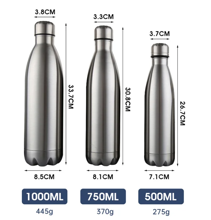 Custom Logo Kids Thermos Bottle Portable Vacuum Metal Double Wall Stainless Steel Insulated Water Bottle For School Or Travel
