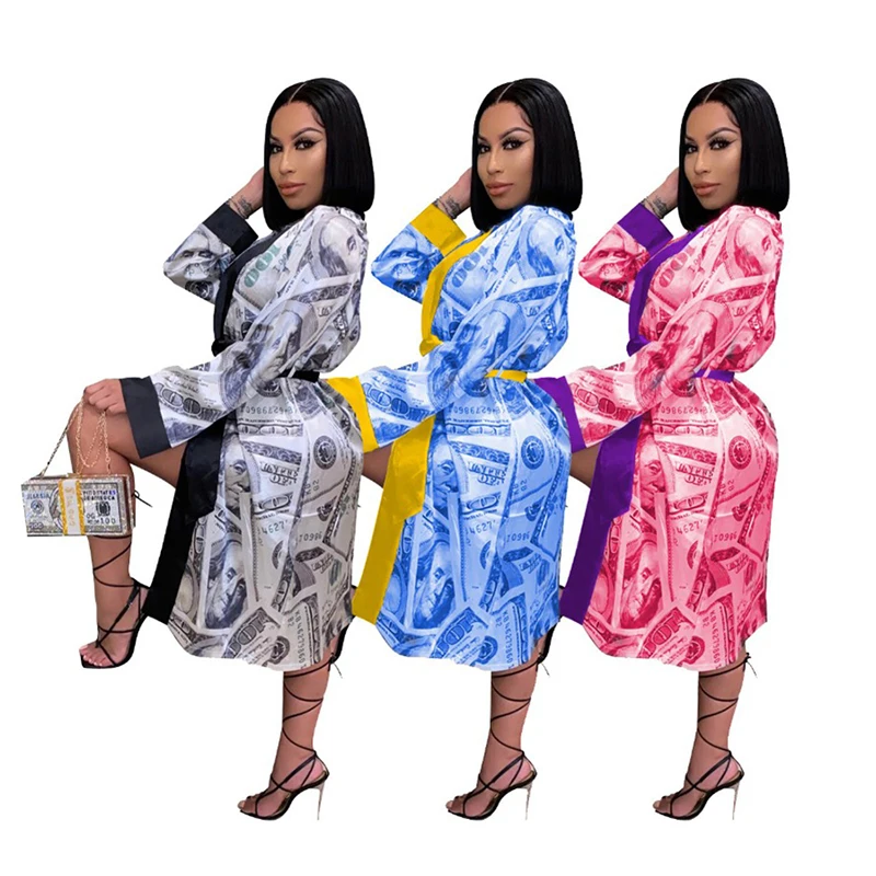 Money silk robe Clearance