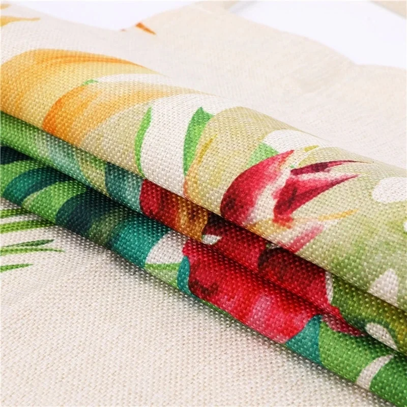 Sunflower printed custom linen adult blank aprons for home cleaning cooking kitchen Women apron chef baking Restaurant Waiter