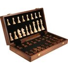 Chess Solid Wood High-end Suit Large Folding Chessboard