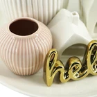 Decoration K B Luxury White Modern Nordic Style Ceramic Art Vase Home Accessories Decoration Set