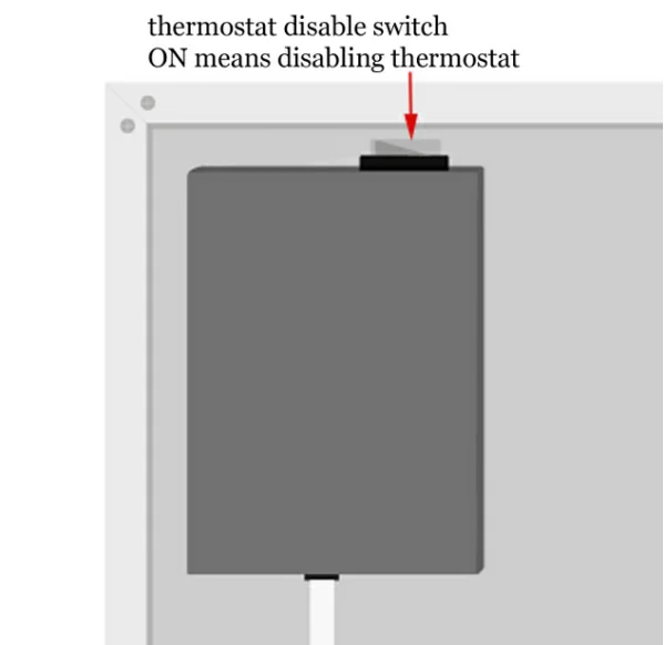 Electric Room Heater Panel Thermostat Remote Control With Timer 