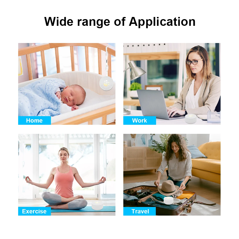 Sleeping Aid Light White Noise Sleep Sound Machine Baby Adult Rechargeable White Noise Machine factory