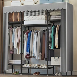 Hot sale with hook wardrobe large capacity cheap cloth wardrobe clothes storage cabinet