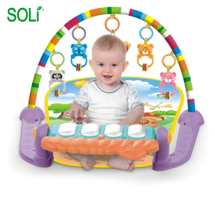 Baby Activity Play Mat Baby Gym Educational Fitness Frame Multi-bracket Baby Toys Music Piano Game Crawl Mats Rug Soft Toy 3pcs