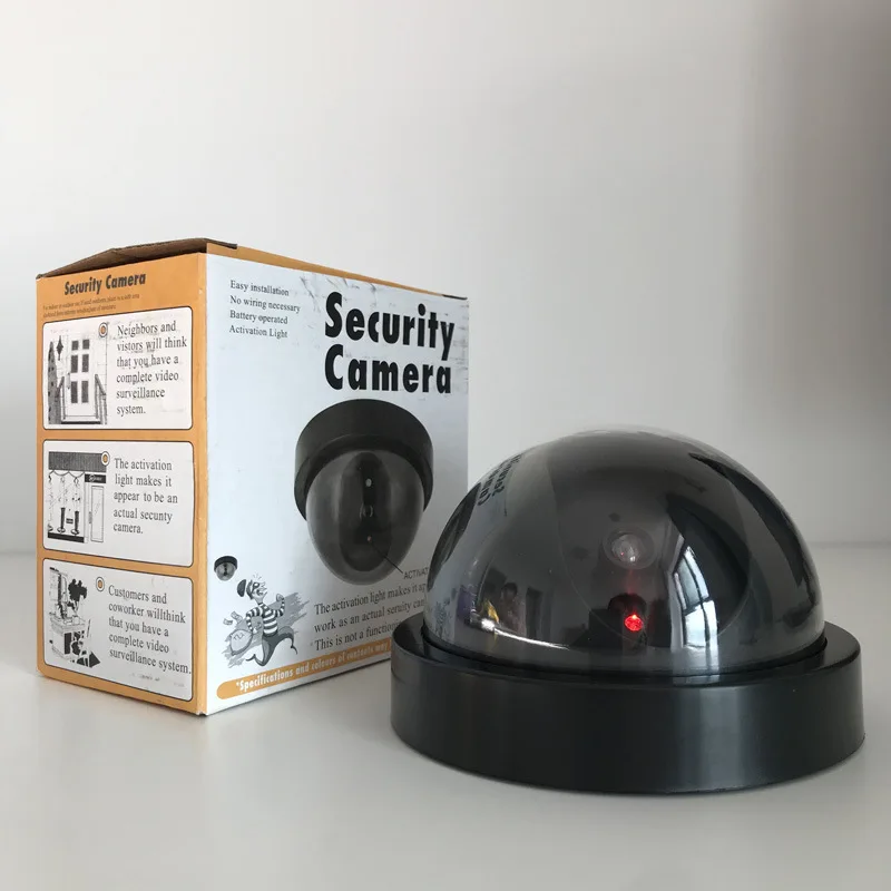 Dome Dummy Fake Security Camera Indoor Ir Infrared Led Blink Flashing