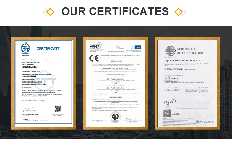 our certificates