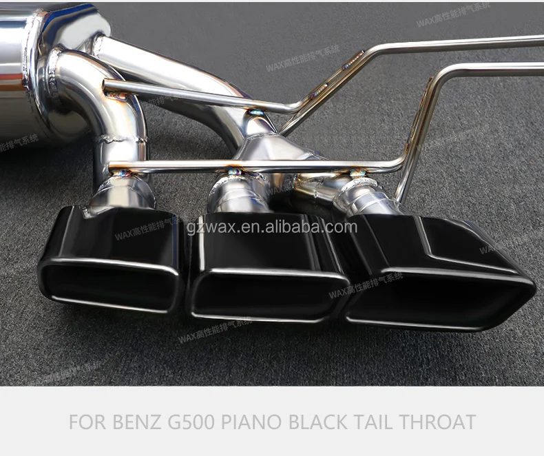 Exhaust Catback Valved Muffler Tips Stainless Steel Exhaust Pipes For Mercedes-Benz W464 W463 G500 G550 G63 2005-2022