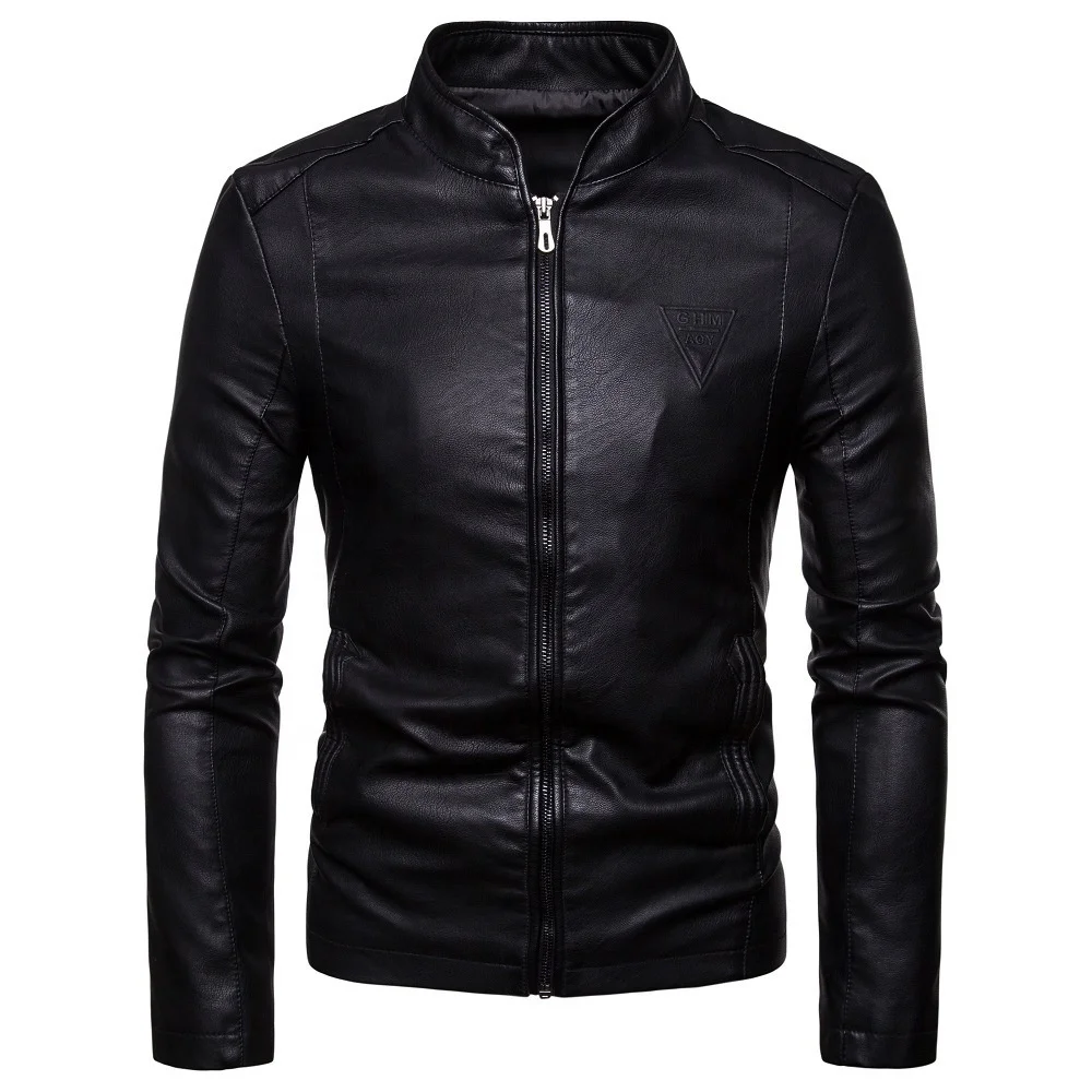 Men's Winter Plain Dyed Gents Genuine Leather Jacket Top Quality Fashion Men Black Warm Heated Jacket