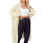 Euramerican Woman Autumn Winter New Fund Cardigan Grows Sweater Of Large Code Recreational Cardigan