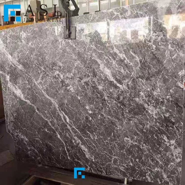 Factory direct Italy tafrry grey sahara marble slab yeni grey lido buffett artic grey marble