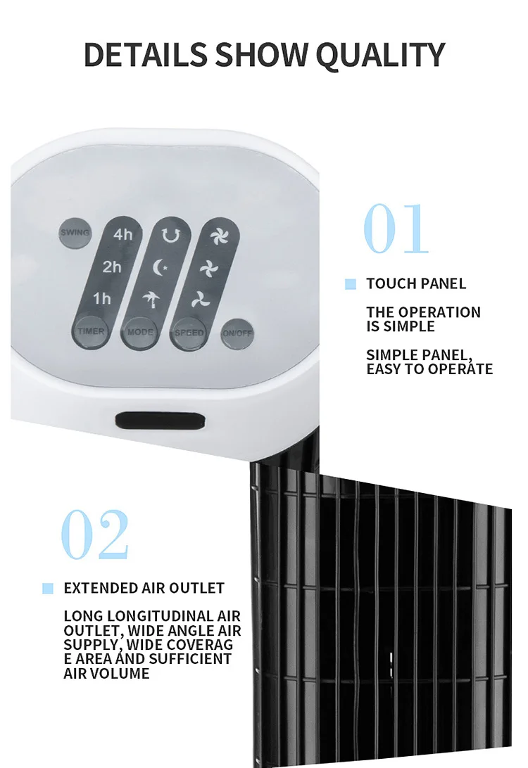 Tower Fan, LED, 12H - detail 20