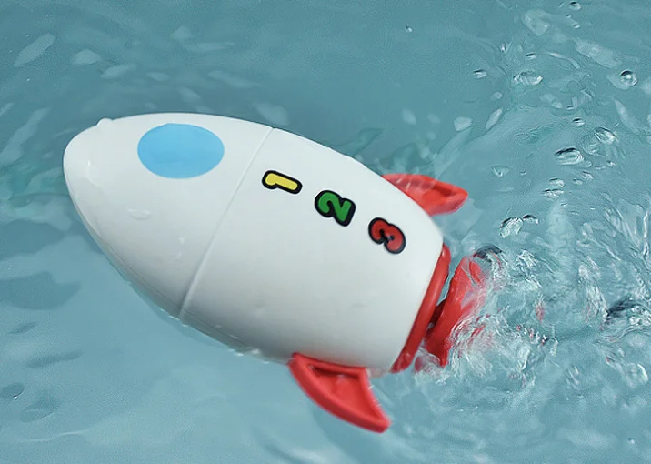 Hot Selling Kids Summer Toys Swimming rocket Playing with Water Toys ECO Friendly