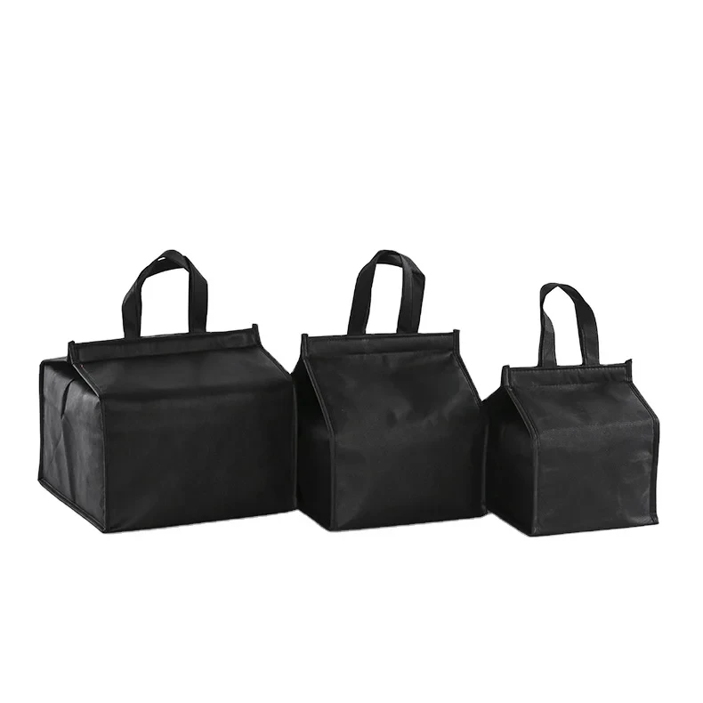OEM Insulated Cooler  Bag Supermarket Custom logo Lunch Bag  Non Woven Outdoor Picnic Food Cooler Bag details