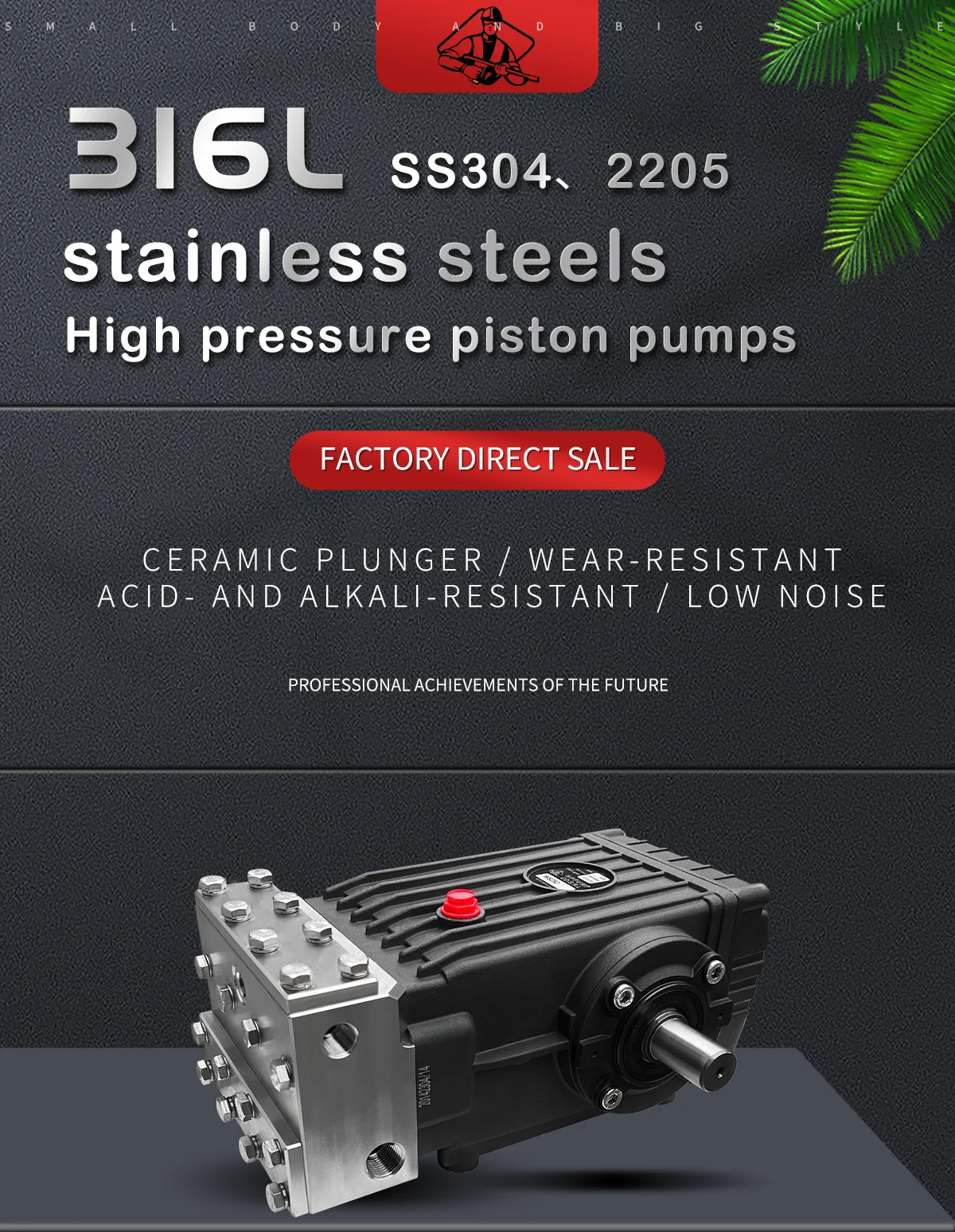 product italy design ws251 0 260 bar 15 20lpm stainless steel high pressure electric triplex pump for high pressure washer-2