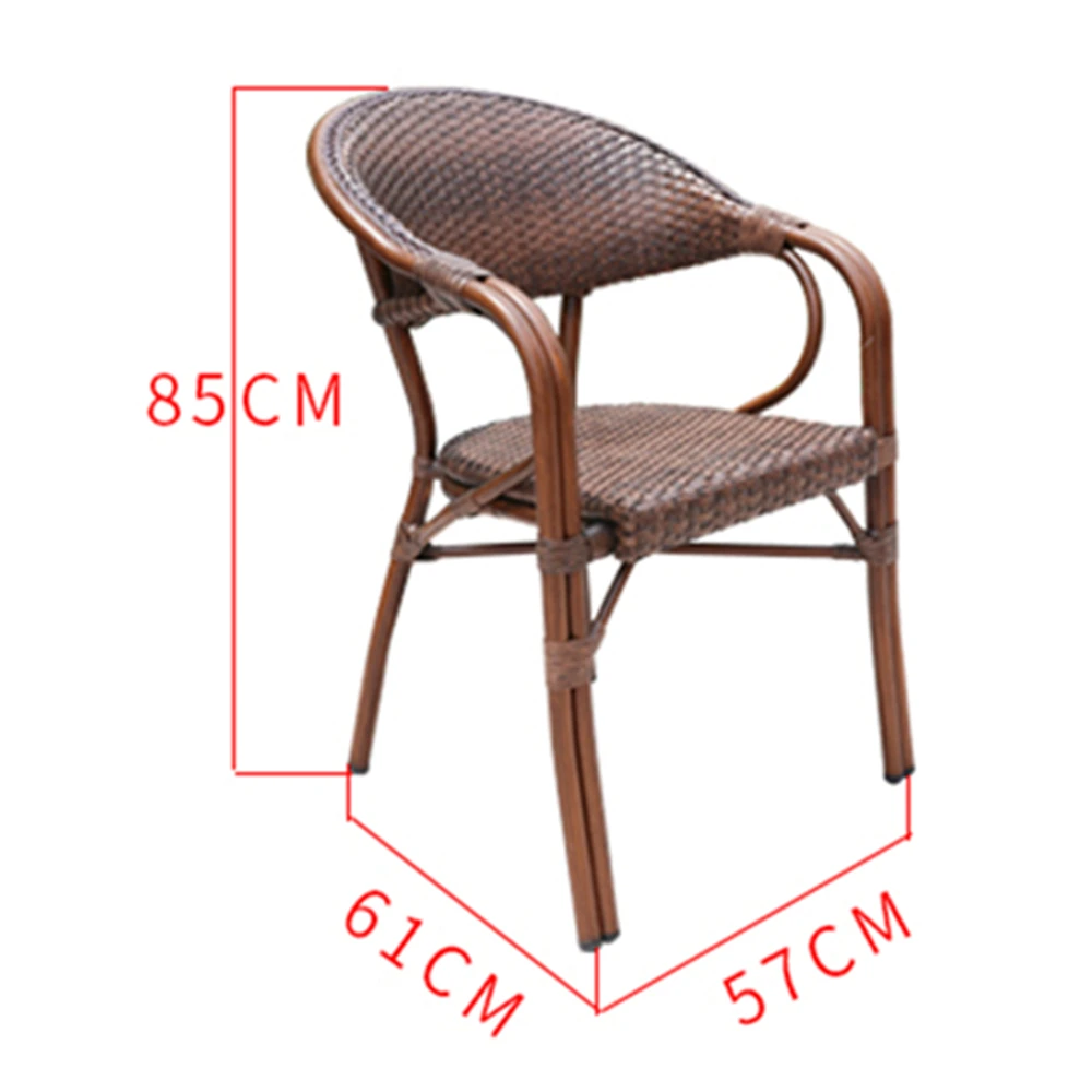 Comfortable outdoor furniture sofa European and American courtyard PE rattan aluminum outdoor chair