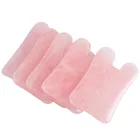 Facial Message H Shape Rose Quartz Jade Gua Sha Board Kit Gift Set Pink Beauty Facial Message Gua Sha Board