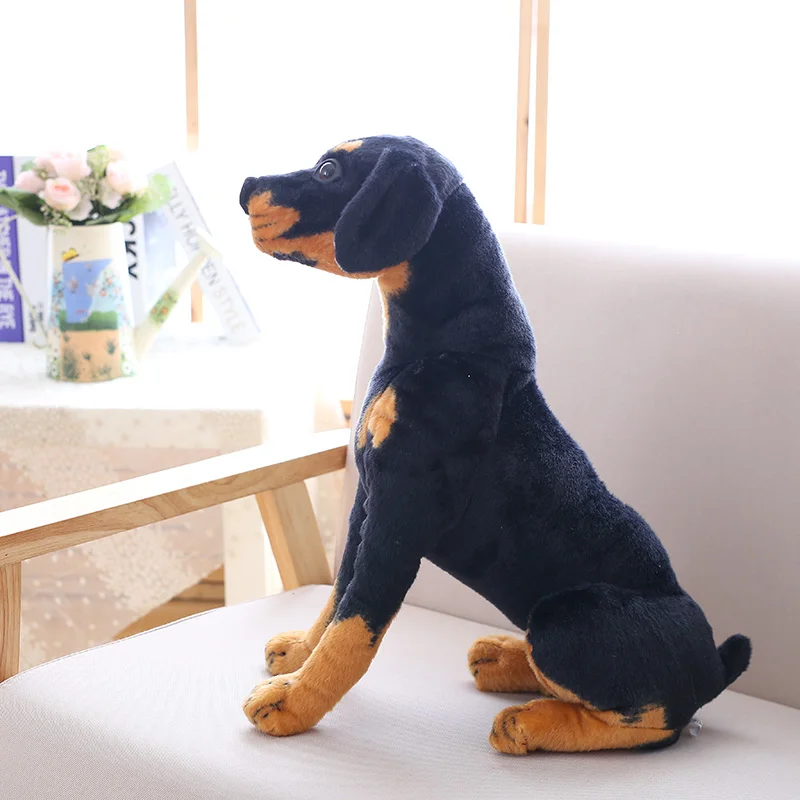 Custom Plush Gorgeous Online Shopping Look Real Large Size Black Dog  Simulation Stuffed Animal - Buy Stuffed Animal,Stuffed Toy,Plush Toy  Product on 