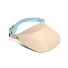 Hat Factory Custom Outdoor Fashion Adjustable Hat Visor Sun Leather Visor