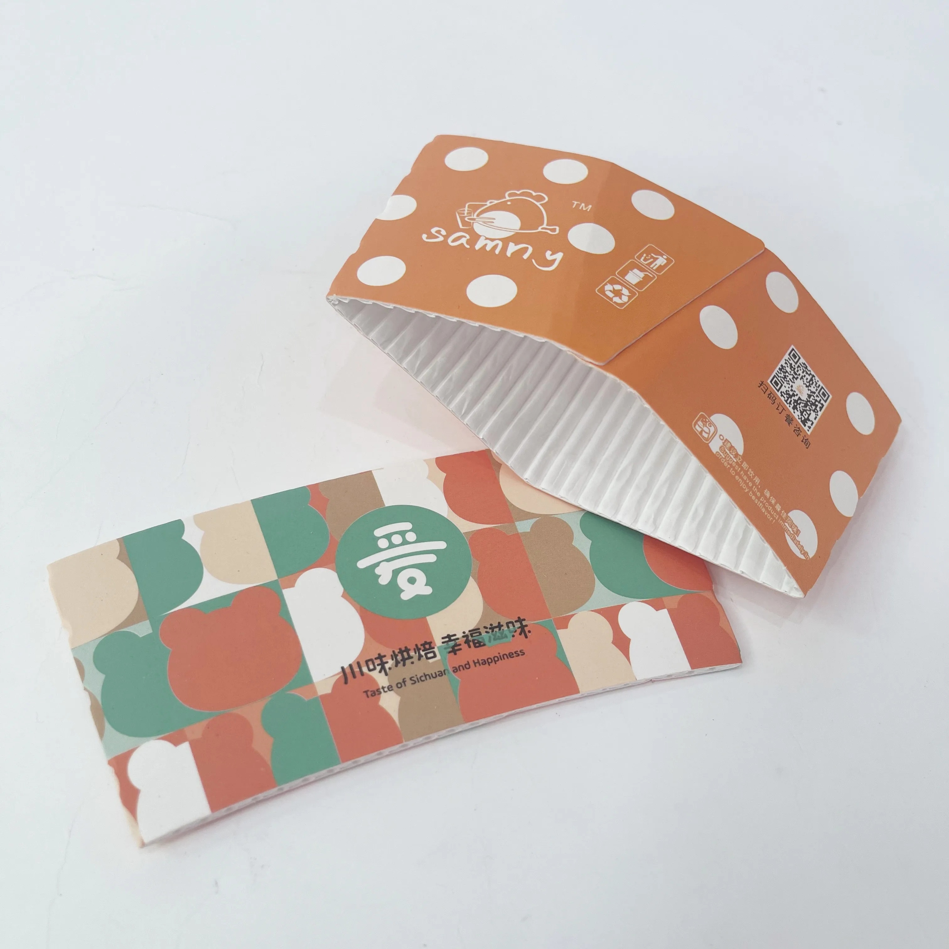 Hot Paper Cup Sleeve Custom Paper Coffee Cup Sleeve With Logo Coffee