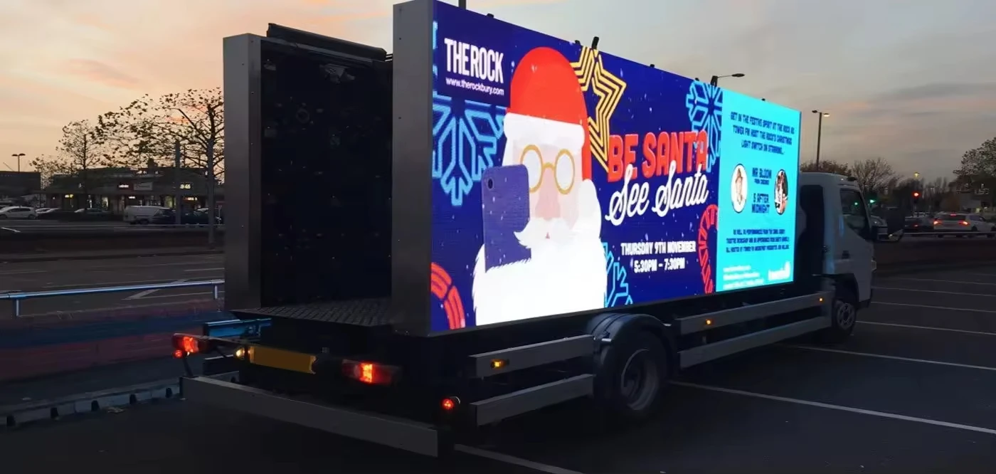 High Quality Factory Direct Sale Light Car Led Display Movable Advertisement LED Flexible Screen