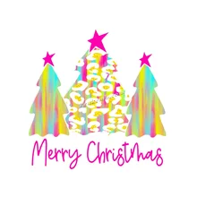 Factory Custom Dtf Ready to Press Heat Transfer Designs Press Sticker logo Christmas Iron on Transfers for T-shirts