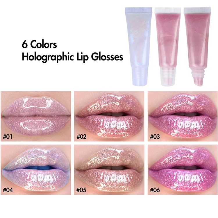 Wholesale Colors Holographic Nude Vegan Clear Glitter Squeeze