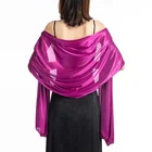 Wedding Dress Smooth Satin Scarf Women Wedding And Party Shawl Bridal Bridesmaid Evening Dress Wraps